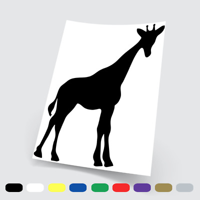 Adesivi in vinile Stickers Prespaziati Giraffa Moto Auto Notebook Parete Pc