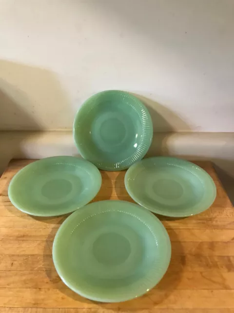 Jadeite "Jane Ray" Saucer by Fire King ~ Gorgeous Vintage Kitchen Decor!