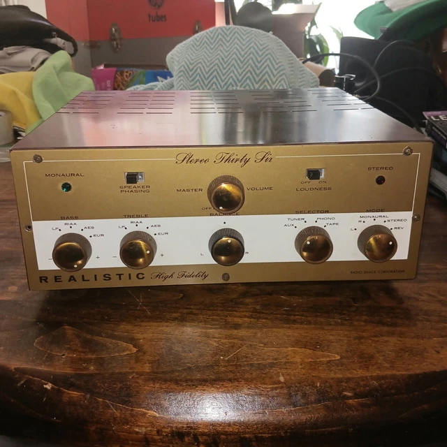 RARE VINTAGE 1950S Radio Shack Realistic Model Stereo 36 Amplifier, Not