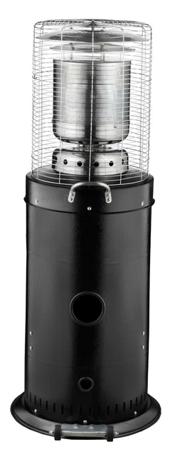 Heizpilz Heizstrahler Standheizer Terrassenheizer H1209B  schwarz lackiert GAS 12