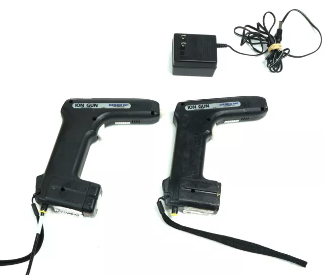 Set of 2 Desco 19680 Portable Anti-Static Ionizing Air Gun High Frequency AC