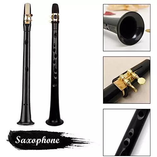 Pocket Saxophone Kit Mini Sax Portable Woodwind Instrument 4 Reeds 8 Dental Pad 2