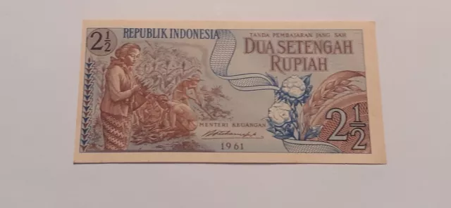 Indonesien, 2,5 Rupiah 1961, Unc.