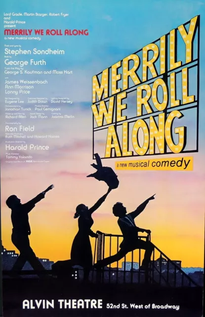 TRITON offers Original 1981 Broadway Poster MERRILY WE ROLL ALONG Sondheim