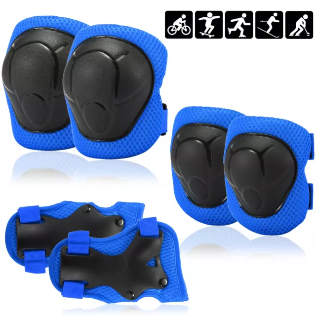 Knee Pads Set 6 in 1 Protective Gear Kit Knee Elbow Pads with Wrist N1G0