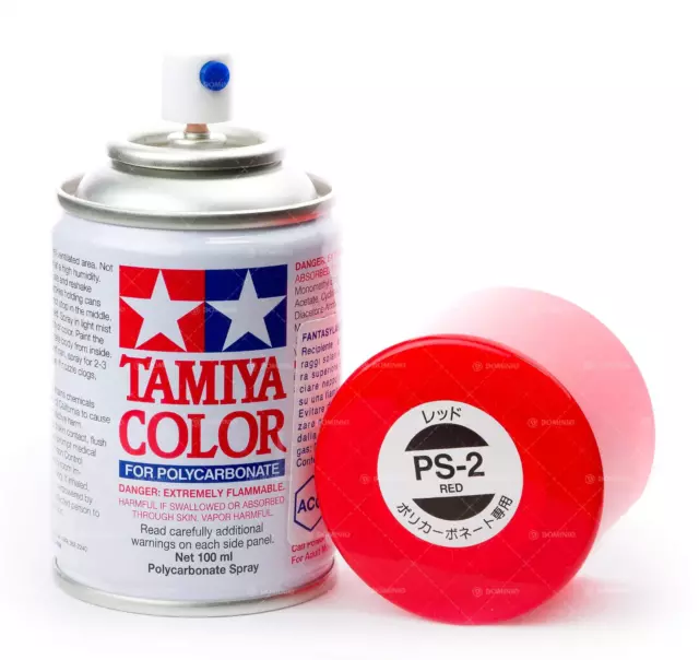 Tamiya COLORE SPRAY ROSSO  per carrozzerie bomboletta PS-02 100ml