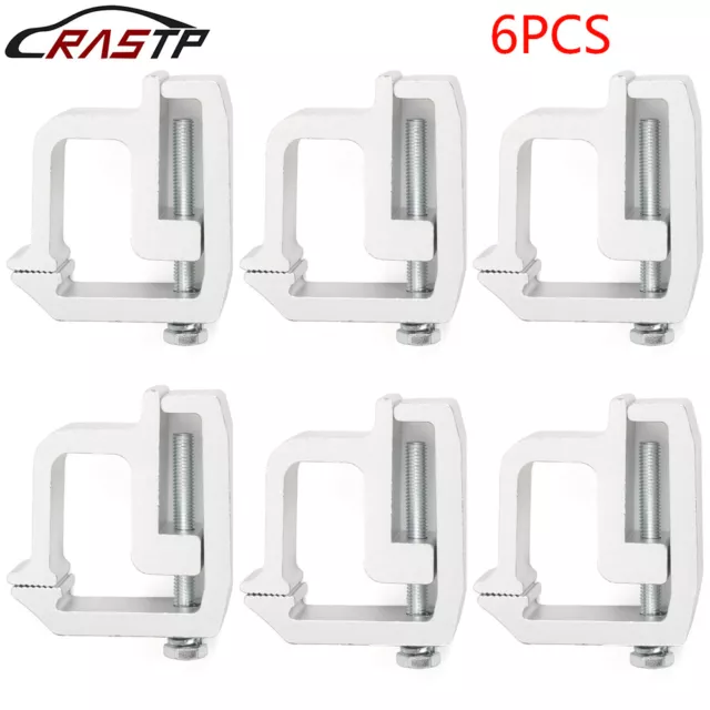 6PCS Silver Truck Cap Topper Camper Shell Mounting Clamps Heavy Duty