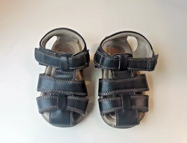 See Kai Run Sandals Boy/Girl Size 5 Infant Toddler Blue Fisherman Shoes