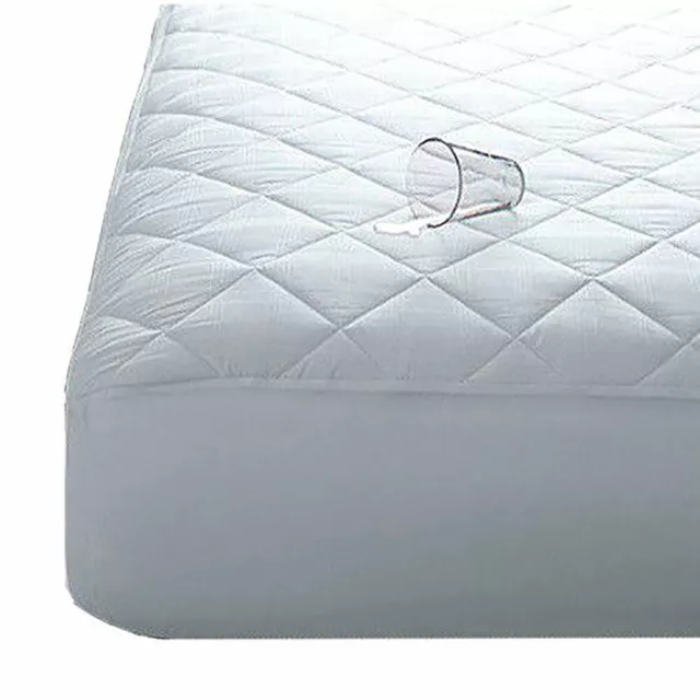 Caravan Shaped Quilted Microfibre Waterproof Mattress Protector - 4 Styles