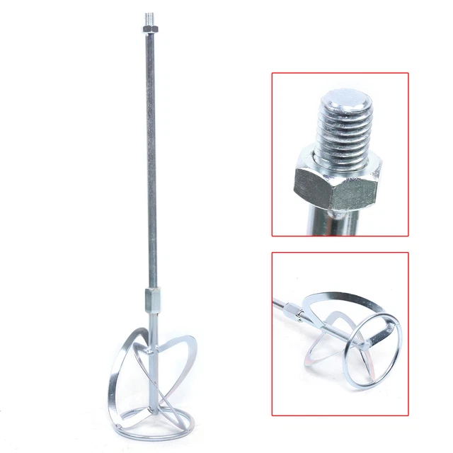 60cm Spiral Cement/Paint Stirring Rod Paint Mortar Concrete Mixer Paddle Rod