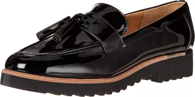 FRANCO SARTO L-CAROLYNN Women's Black Patent Loafers NW/OB 11M $24.99 ...