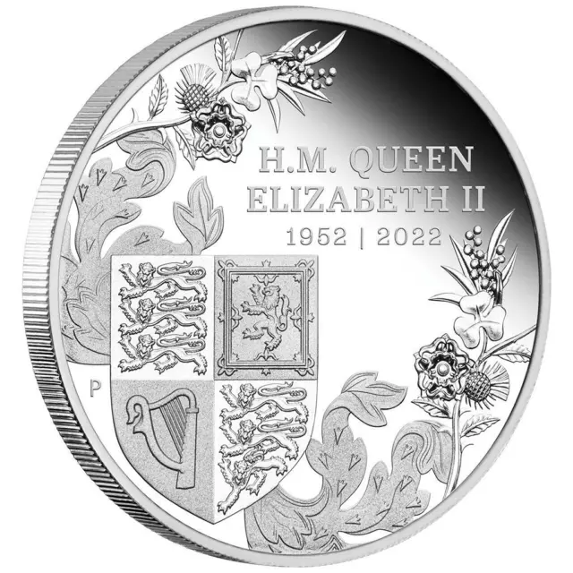 Silbermünze Queen Elizabeth II. Platin Jubiläum 2022 - Australien - 1 Oz PP