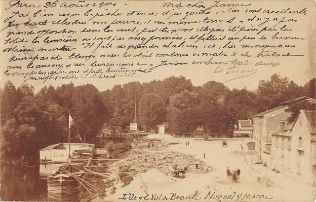 Cpa 94 Nogent Sur Marne / Photo Card / Island Et Le Val De Beauty