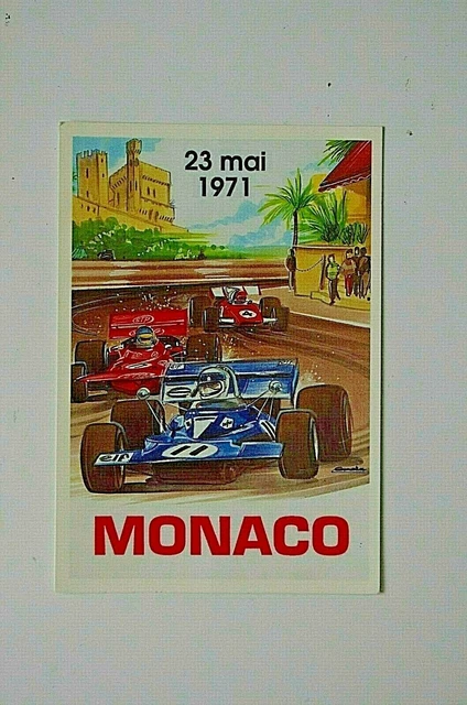Affiche Officielle Grand Prix Monaco 1971 Lons 64140
