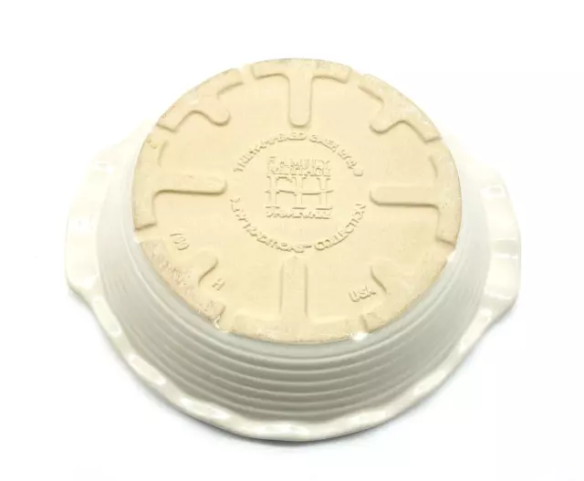 Pampered Chef Deep Dish Pie Plate 9" French Vanilla New Traditions Stone 1305 3