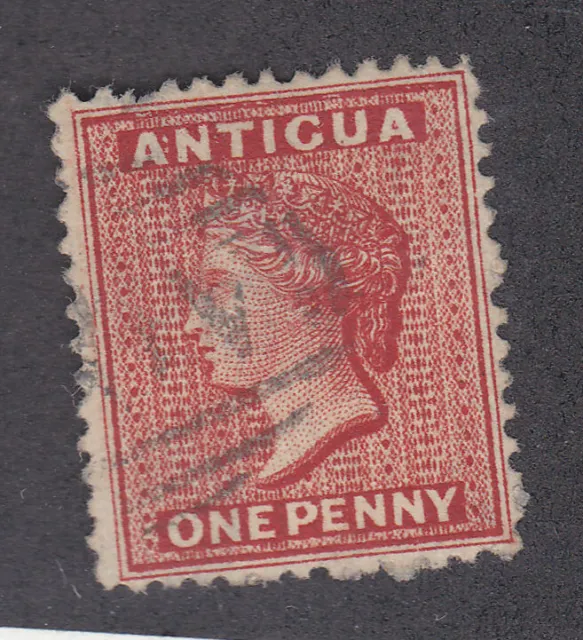 Antigua 1872 Used Part Set Definitives Queen Victoria 1d One Penny Inv wmk SG14w