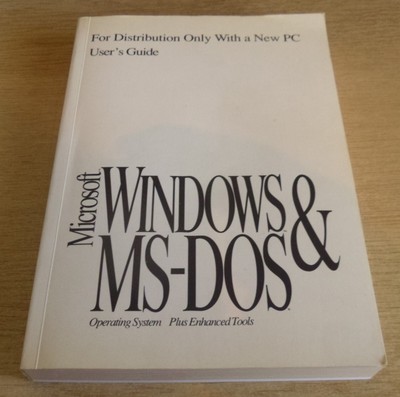 MICROSOFT WINDOWS & MS-DOS Version 3.1 Users Guide Book £9.99 - PicClick UK