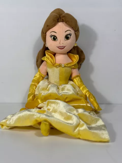 Disney Store Exclusive Belle Princess Velvet Dress Plush Soft Toy Doll