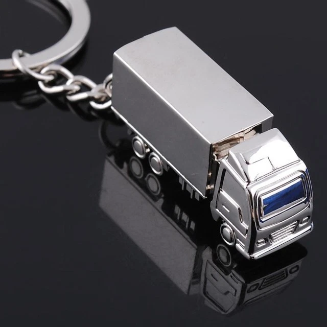 Creative Mini Simulation Metal Truck Key Ring Keyring Keychain Pendant au||,*