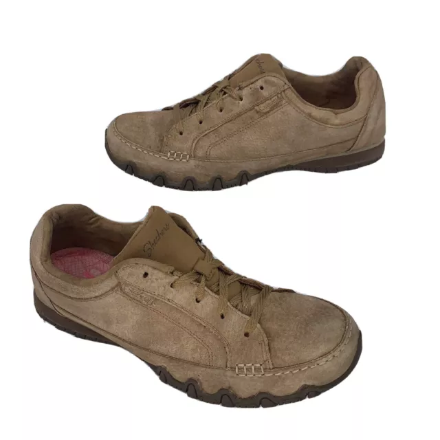 SKECHERS WOMENS BIKERS Curbed 49336 Brown Casual Shoes Sneakers