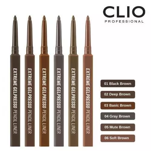 [CLIO] Extreme Gelpresso Waterproof Gel Pencil Eyeliner 0.35g KOREA NEW