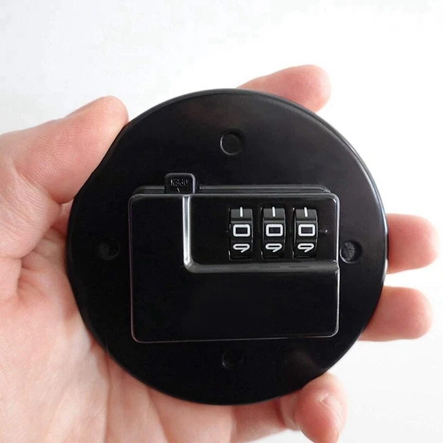 3Xdhesive 3-Digit Password Lock for Cabinet File Drawer Window Child Safety U5Z4 3
