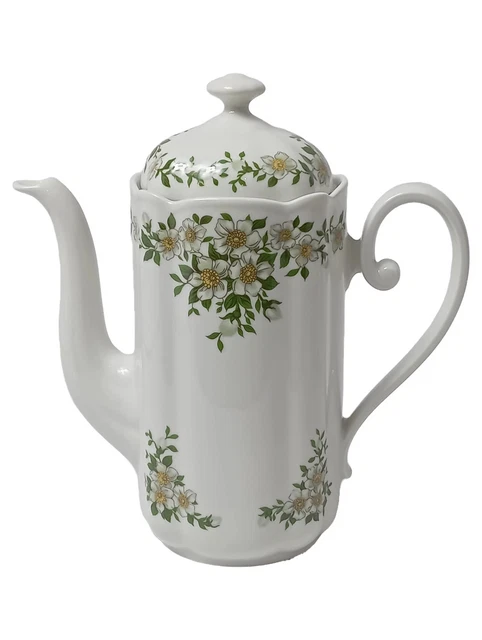Ancienne Théière Et Pot à Crème En Céramique – Décor émaillé Marron/blanc, France