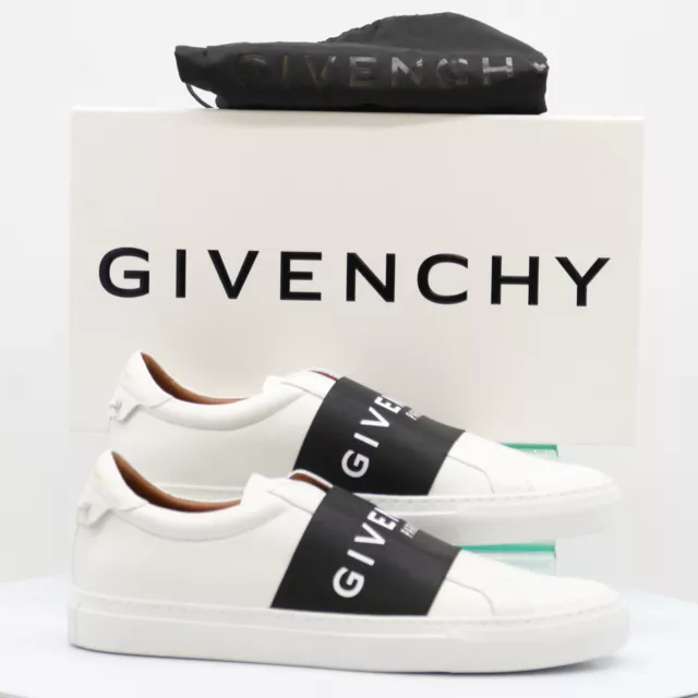 Givenchy Urban Street Mens Slip On Trainers Uk 9 Eu 43 White Black Rrp £450 Ja