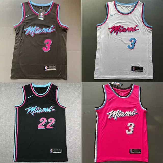City Edition Dwyane Wade #3 #22 Miami Heat Basketball Jersey Stitched