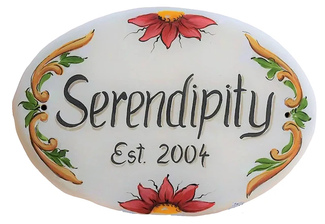 Custom Ceramic Plaque, Hand Painted House Number Sign, Address House Plaque