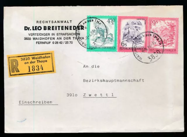 Reco-Brief aus Waidhofen an der Thaya mit schönes Österreich (T17)