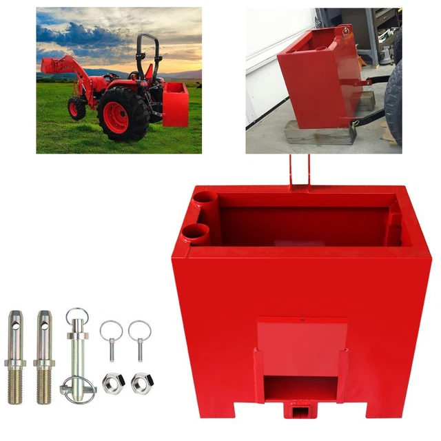 Ballast Box 3 Point Category 1 Tractor and Loader Hitches Powder Heavy-Duty Lift