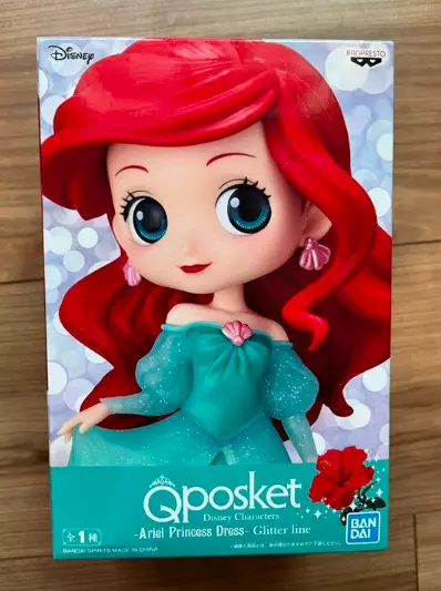Q posket Disney Characters Ariel Princess Dress Figure Banpresto Glitter Line