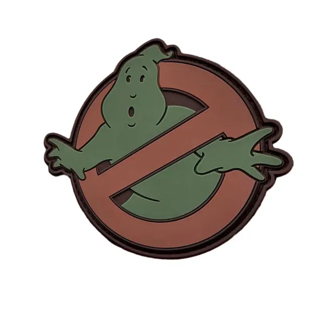 GHOSTBUSTERS NO GHOST PVC glow dark 3D GITD rubber toppa touch fastener  patch EUR 7,95 - PicClick IT