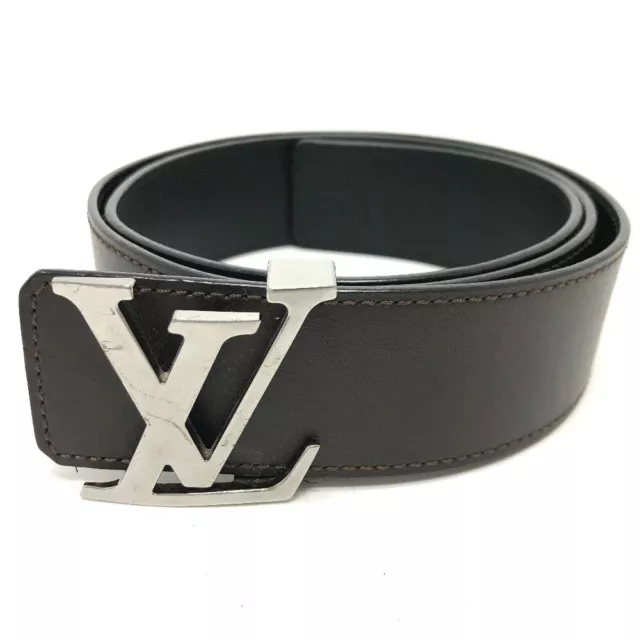 Louis Vuitton LV Initiales 40mm Reversible Belt Graphite Damier Graphite. Size 95 cm