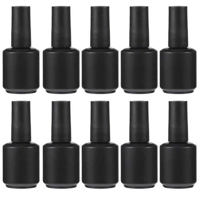 12 PIEZAS Botella de esmalte de uñas de vidrio cera pegamento para uñas aceite de mano