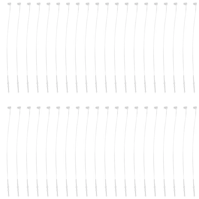 2X( 500 Pieces Blanc fermoir a cliquet Goupille boucle etiquette de prix At1268