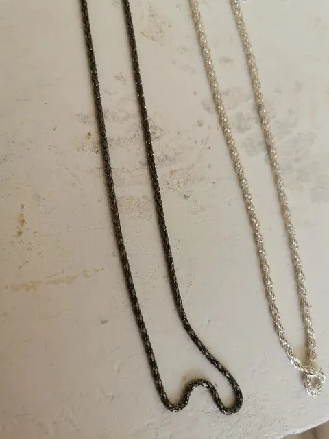 Brillenkette - Silberkette - Halskette - Farbe: versilbert - ca. 61 cm - NEU 6