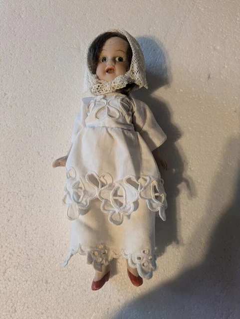 Ancienne Petite Poupée Heubach - Tête Porcelaine 300, 15/0, 18 Cm, Mignonette