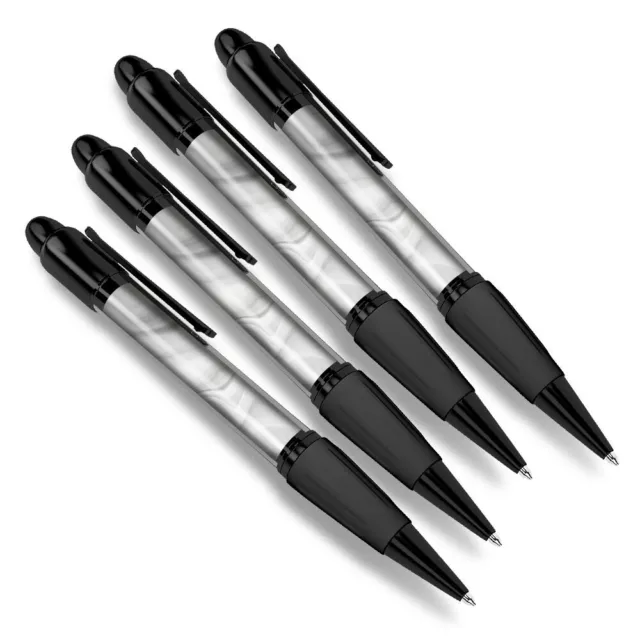 Set of 4 Matching Pen BW - Awesome Marble Pattern Design #41461