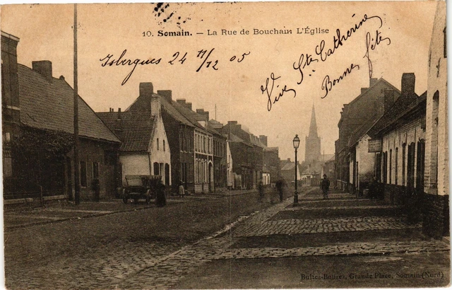 CPA SOMAIN - La Rue de BOUCHAIN l'Église (205138)