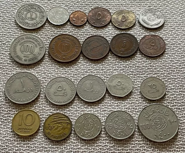 Lot of  21 Middle East Coins