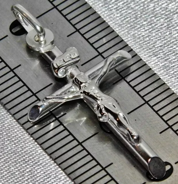 Sterling Silver Crucifix Cross Pendant - Solid 925 Silver