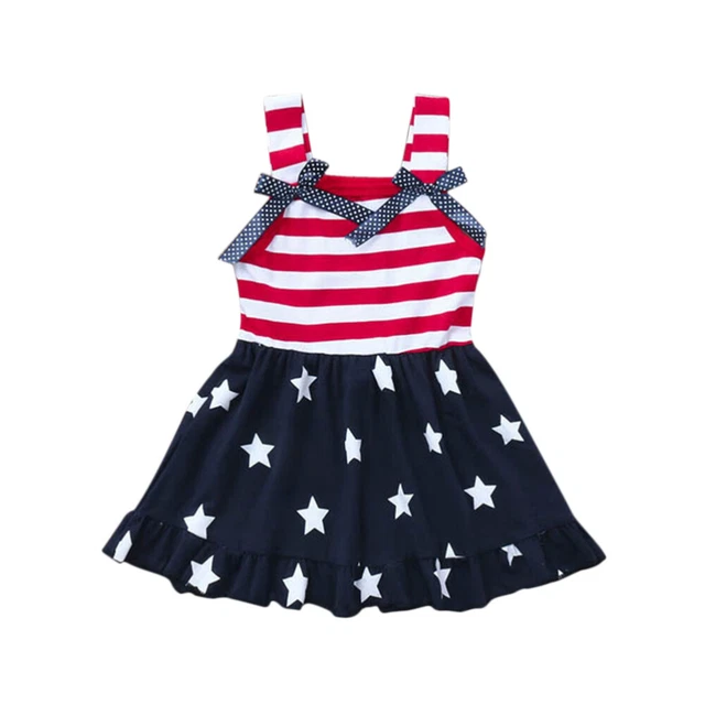 Giorno dell'Indipendenza Abiti Per Bambini Abito Fionda Per Bambini Veste