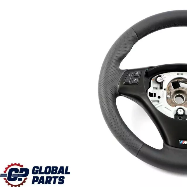 BMW E81 E82 E87 E88 E90 E91 E92 NEW Black Leather M-Sport Thick Steering Wheel 3