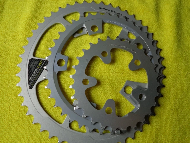 RETRO SHIMANO BIOPACE 48/38/28 Chainring Set-7/8 Speed Arm 110