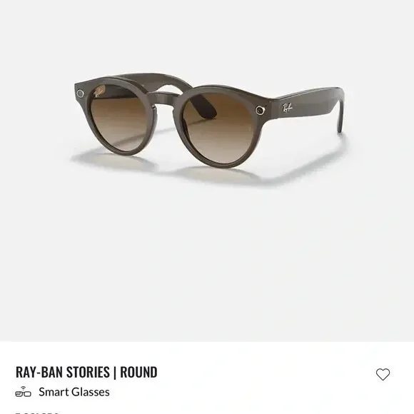 RayBan© stories ROUND smart glasses take videos & photos hands-free