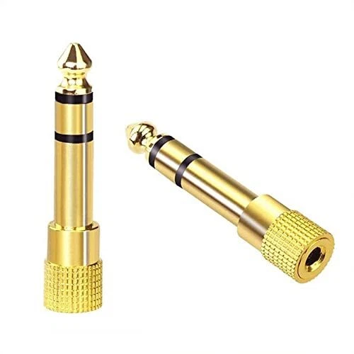 VCE 6.35mm (1/4 inch) Male to 3.5mm (1/8 inch) Female Stereo Audio Jack Adapt...