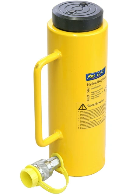 Kurzer 20-Tonnen-Hydraulikzylinder, hydraulischer Wanheber, Hub 50 mm, mit Hydraulikpumpe Einfach zu verwenden, für Metallarbeiten (Color : 0, Size : CP-180 with gauge