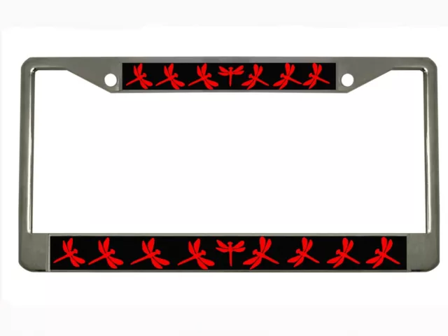 Dragon Butterfly Design Car License Plate Frame Auto Tag Holder